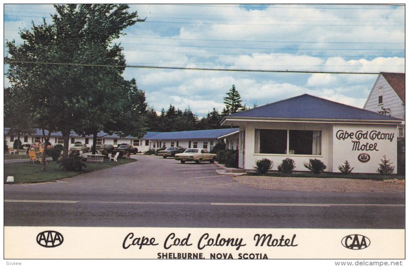 Exterior,  Cape Cod Colony Motel,  Shelburne,  Nova Scotia,  Canada,   40-60s