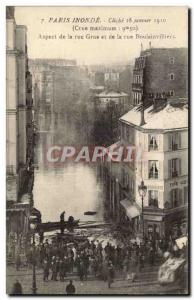 Paris 16 - The flood of the Seine January 1910 - Crue maximum 9m50 Face of Bi...