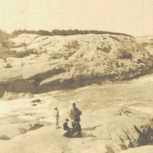 USA Glades Rocks Minot Massachusetts Vintage RPPC 07.65 
