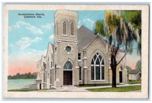 c1910 Presbyterian Church Building Lakeland Florida FL Antique Vintage Postcard 