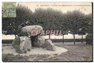 Old Postcard Dolmen Megalith Park of Meudon & # 39observatoire The druidic stone