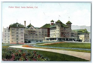 c1910's Potter Hotel & Restaurant Building Santa Barbara California CA Postcard