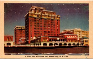 New Jersey Atlantic City Night View Of Haddon Hall Dexter Press