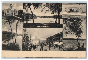 c1920 Exterior Building Multiview Fairmont Minnesota MN Vintage Antique Postcard