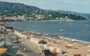 Le Lavandou Mistral Photo Sign Aerial France French Beach 1970s Postcard