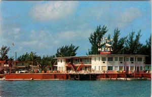 Clearwater Beach, FL Florida SEA CAPTAIN MOTEL ca1950's Chrome ROADSIDE Postcard