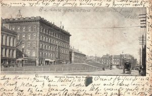 Vintage Postcard 1906 Maverick Square Buildings East Boston Massachusetts MA