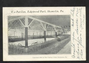 SHAMOKIN PENNSYLVANIA PA. EDGEWOOD PARK PAVILION THEATRE VINTAGE POSTCARD