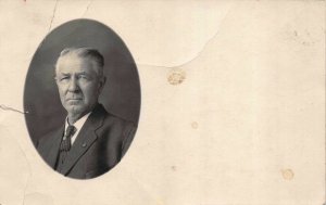 Real Photo Postcard Probate Judge A.A. Burke in Belleville, Kansas~117917