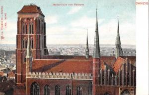 BG19543 marienkirche vom ratsturm  danzig gdansk   poland