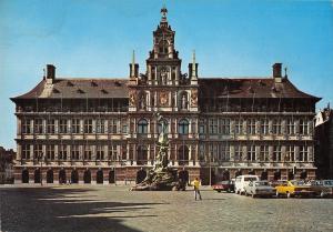 BG35303 antwerpen stadhuis en brabo fontein car voiture belgium