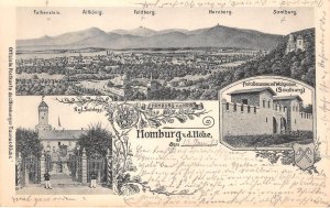 US85 Germany Bad Homburg hohe Saalburg fortress litho