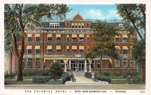 The Colonial Hotel, Chicago, Illinois, Early Postcard, Unused