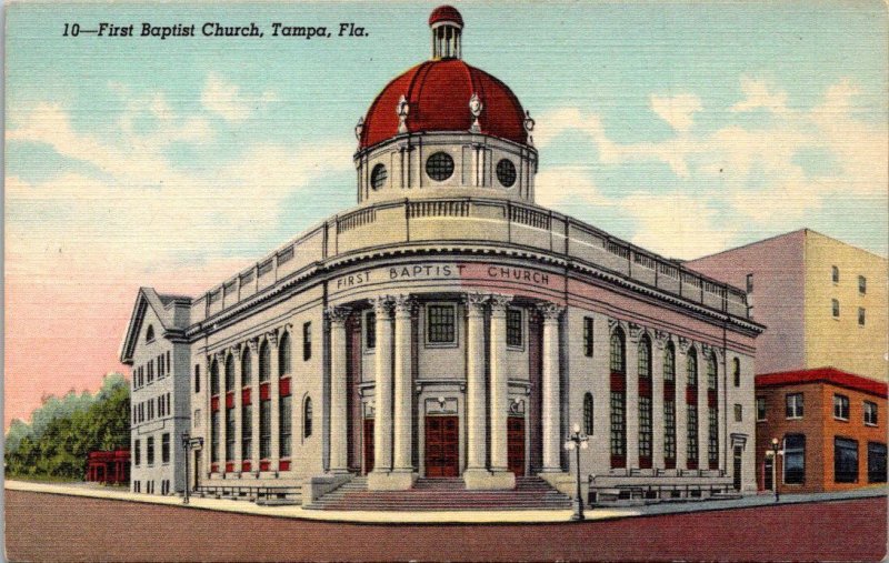 Florida Tampa The First Baptist Church Curteich