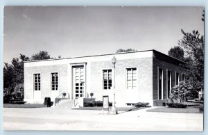 Hutchinson Minnesota MN Postcard RPPC Photo Post Office Building Street Scene