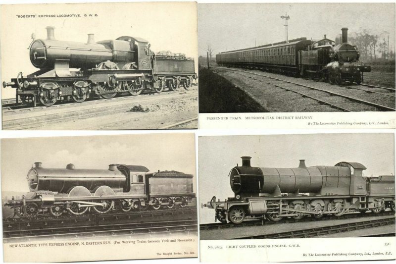 CHEMIN DE FER LOCS RAILWAY TRAINS ROYAUME-UNI 40 CPA Pre-1940 (L3389)