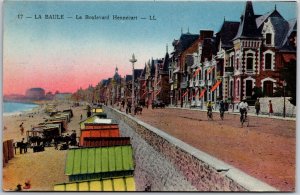 La Baule - Le Boulevard Hennecart France Seaside Resort Buildings Postcard