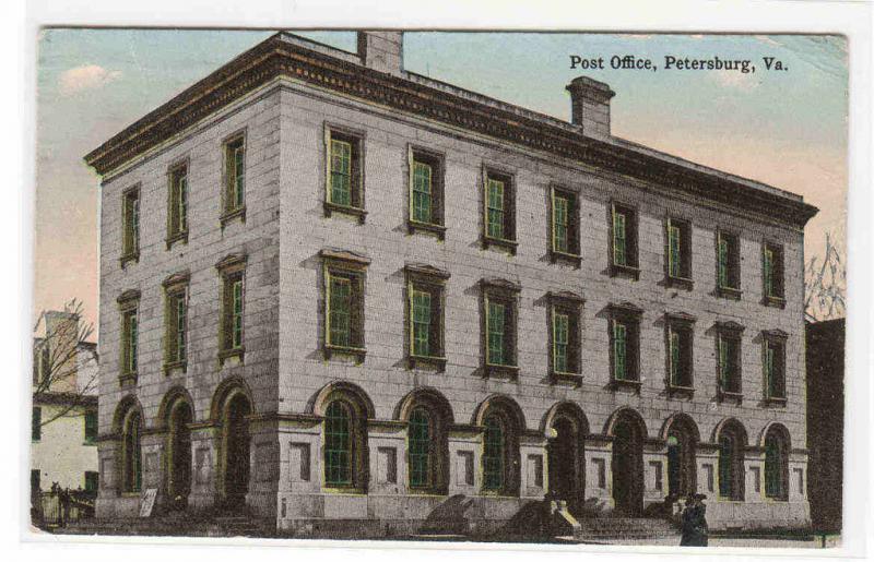 Post Office Petersburg Virginia 1917 postcard