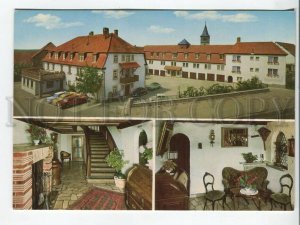 464388 Germany Biebelried Wurzburg Ost Hotel Leicht advertising Old postcard