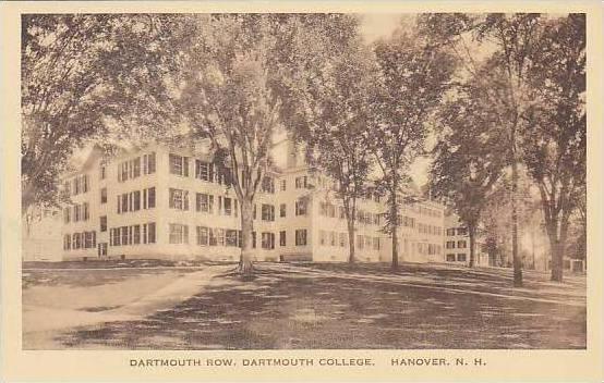 New Hampshire Hanover Dartmouth Row Dartmouth College Albertype