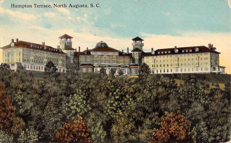 North Augusta South Carolina Hampton Terrace Antique Postcard K104614