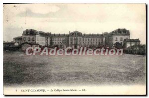 Old Postcard Saint Chamond Saint Mary's College