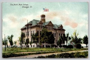 Chicago IL The North Park College 1912 to Chaska MN Postcard E26