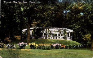 Illinois Peoria Glen Oak Park The Pergola 1914