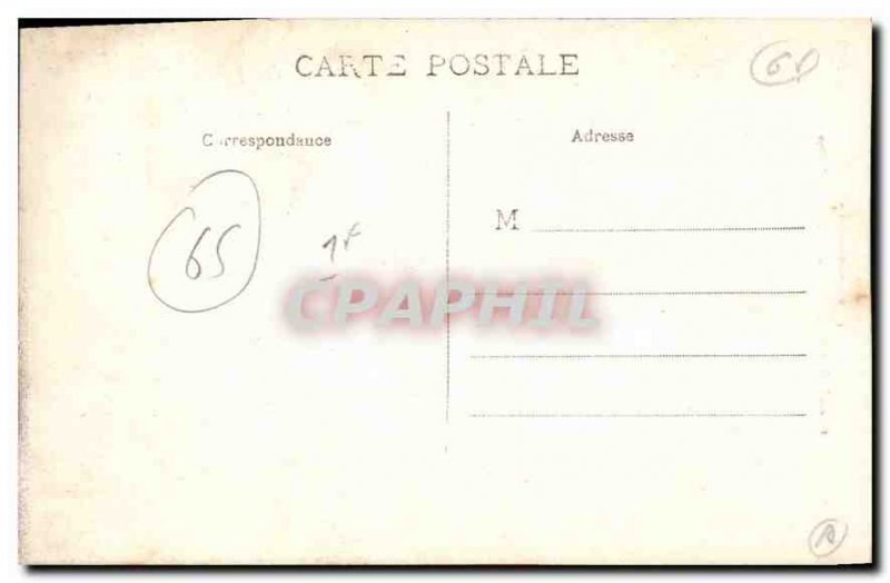 Old Postcard Waterfall and the Gavarnie Snow Bridge