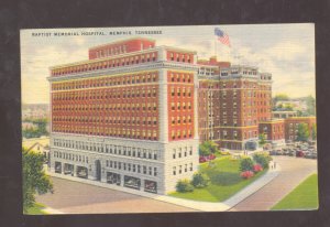 MEMPHIS TENNESSEE BAPTIST MEMORIAL HOSPITAL VINTAGE POSTCARD