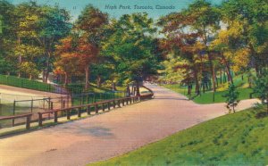 Canada High Park Toronto Canada Linen Postcard 03.55