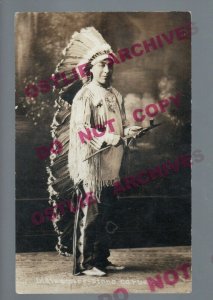 Pipestone MINNESOTA RPPC c1920 SIOUX INDIAN Indians PIPE CARVER Catlinite STUDIO