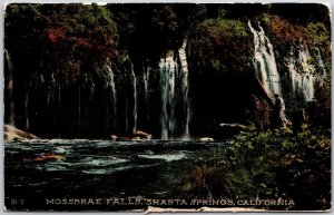 1917 Mossbrae Falls Shasta Springs Sacramento Canyon California Posted Postcard