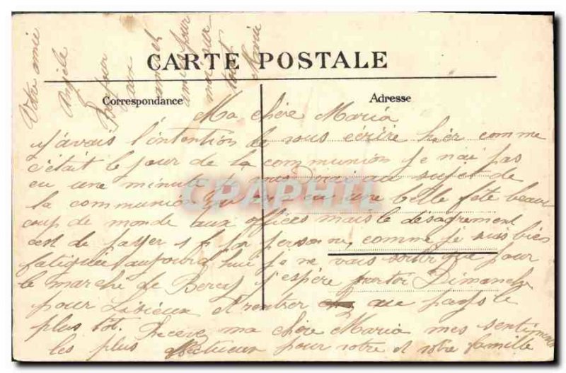 Postcard Old Paris St Augustine Church