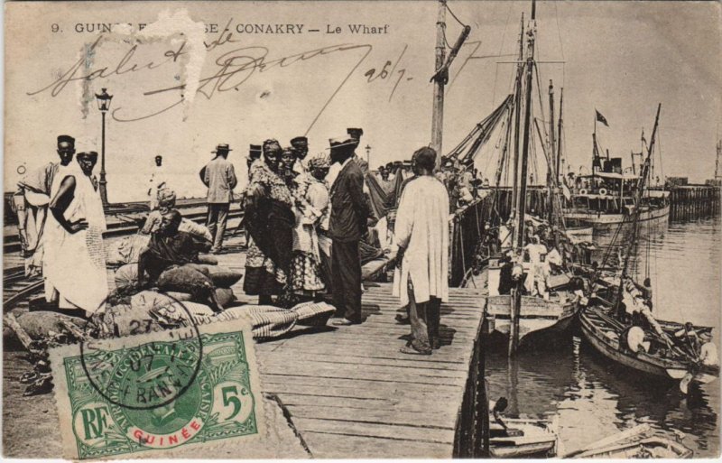 PC CONAKRY LE WHARF FRENCH GUINEA (a28683)