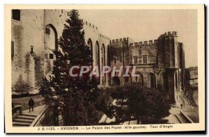 Old Postcard Avignon Palais Des Papes Tour D & # 39Angle