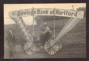 RAL PHOTO HARTFORD NEBRASKA HARTFORD BANK PARADE FLOAT OSTCARD COPY