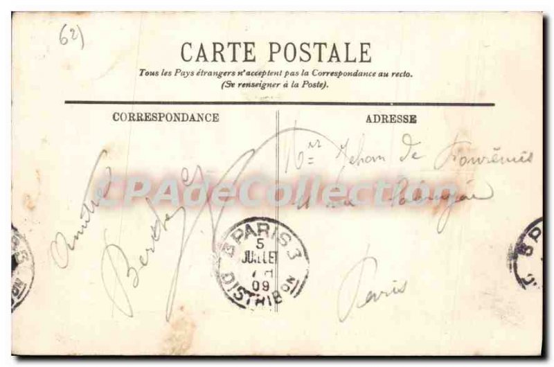 Old Postcard Le Portel The Rocks