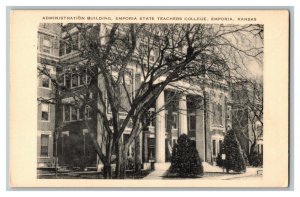 Postcard Admin. Bldg. Emporia State Teachers College KS Vtg. Standard View Card