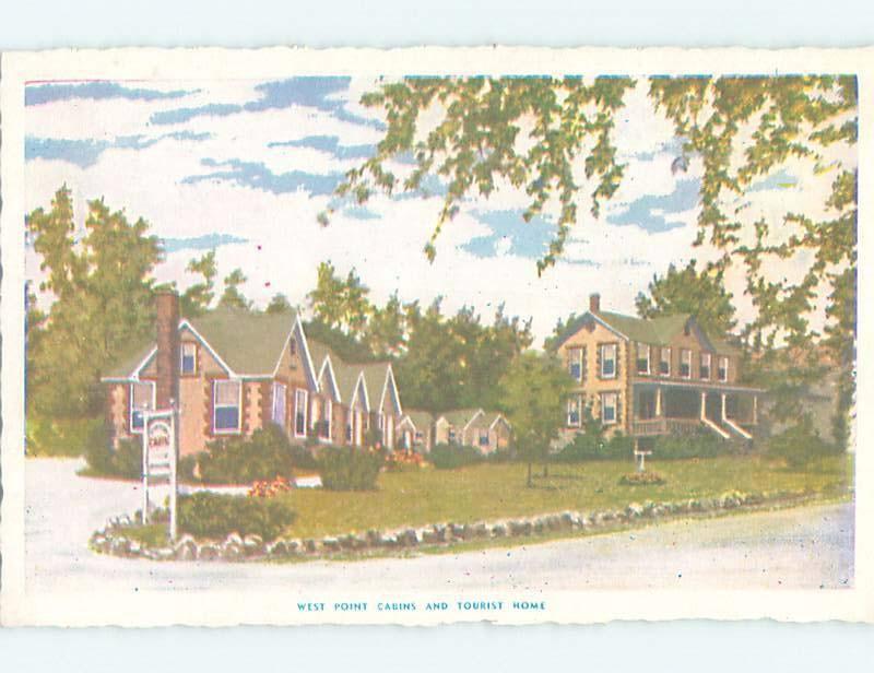 1940's CABINS & TOURIST MOTEL Highland Falls By Newburgh & Peekskill NY c4137