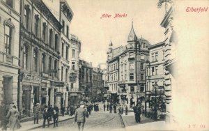 Germany Alter Markt Elberfeld Vintage Postcard 08.34