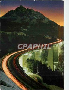 Modern Postcard the Europe Bridge near Innsbruck Tyrol 820 meters Length 190 ...