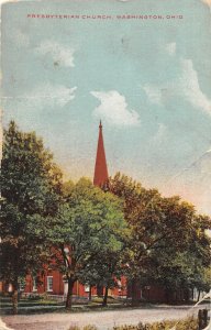 G65/ Old Washington Ohio Postcard Presbyterian Church Guernsey Cambridge