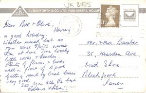 uk8725 greetings form devon uk