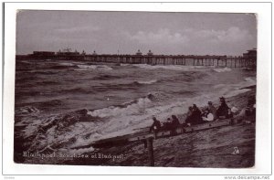 BLACKPOOL, Lancashire, England, PU-1905; Rough Sea At Blackpool