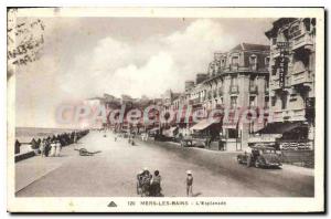 Old Postcard Mers Les Bains L'Esplanade