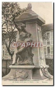 Old postcard Valencia high Monument to the Memory of the dead soldiers for th...