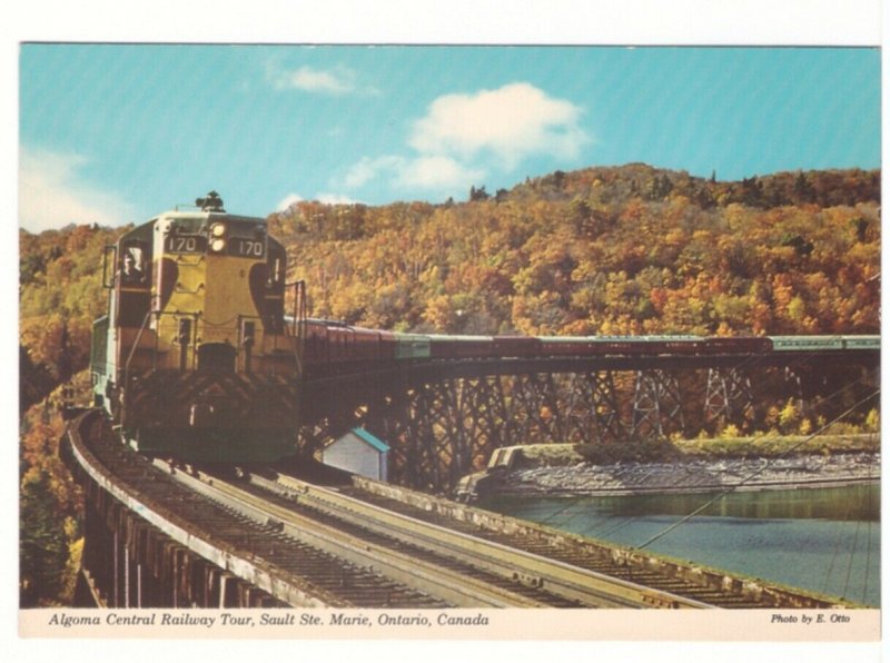 Montreal River Trestle, Algoma Central Railway, Ontario, Chrome Postcard