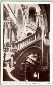 Postcard - Million Dollar Staircase in Capitol - Albany, New York