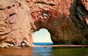 Canada Perce La Gasperie Archway Through Perce Rock 1967